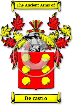De castro Family Crest Download (jpg) Legacy Series - 150 DPI